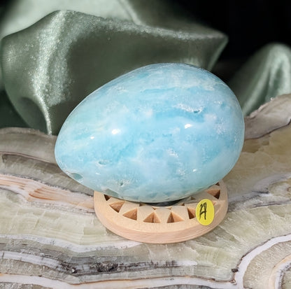 Blue Aragonite and Smithsonite Egg