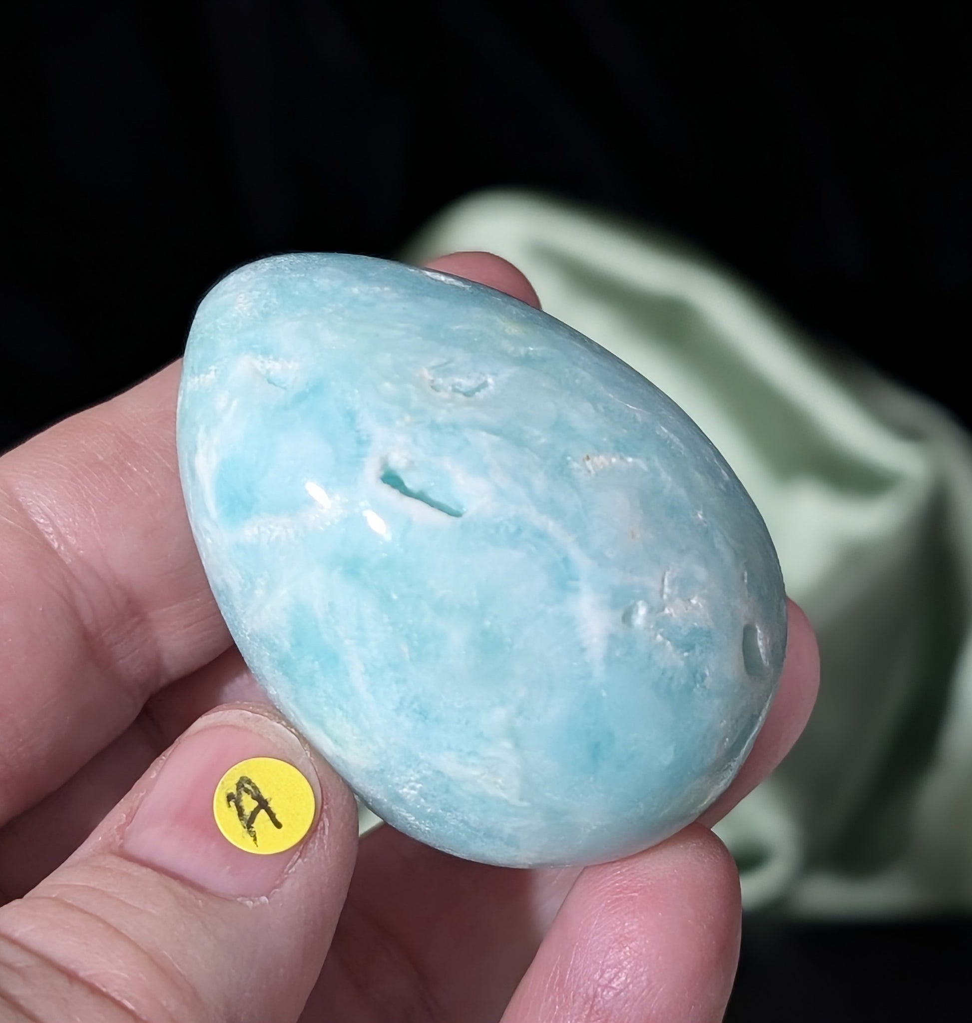 Blue Aragonite and Smithsonite Egg