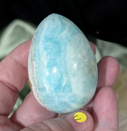 Blue Aragonite and Smithsonite Egg