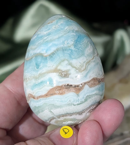 Blue Aragonite and Smithsonite Egg