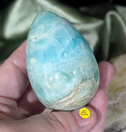 Blue Aragonite and Smithsonite Egg