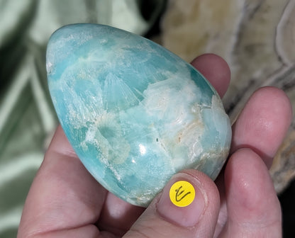 Blue Aragonite and Smithsonite Egg