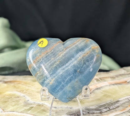 Blue Onyx Heart