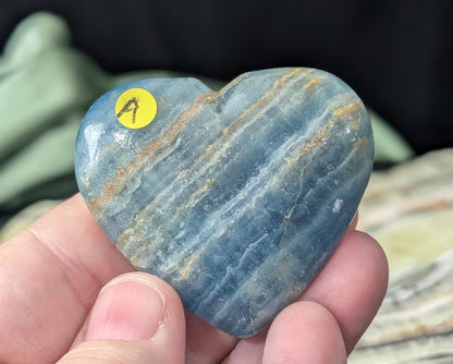 Blue Onyx Heart