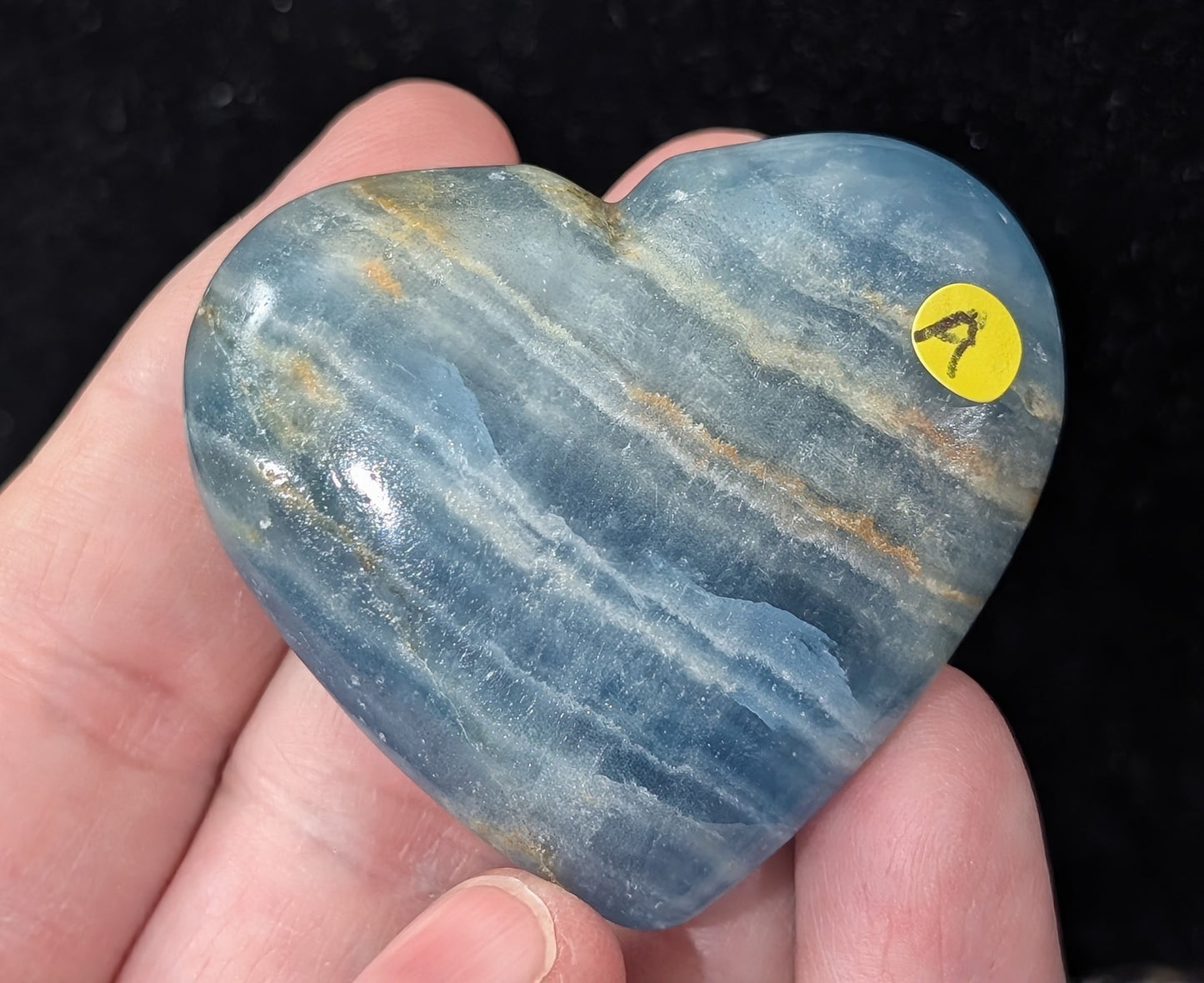 Blue Onyx Heart