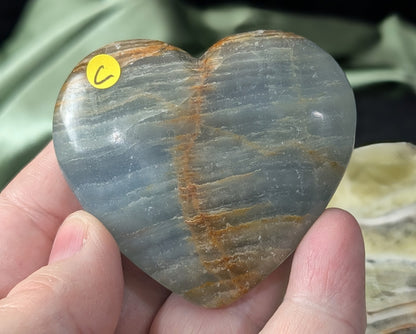 Blue Onyx Heart