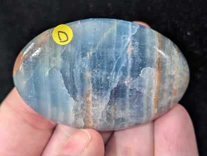 Blue Onyx Palm Stone