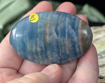 Blue Onyx Palm Stone