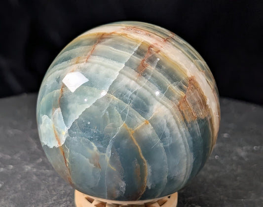 Blue Onyx Sphere