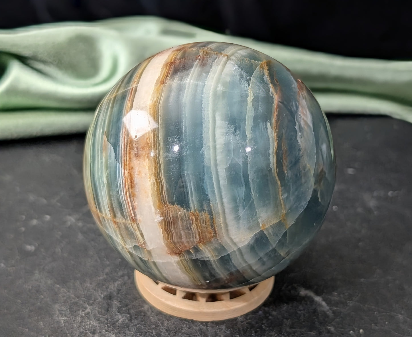 Blue Onyx Sphere
