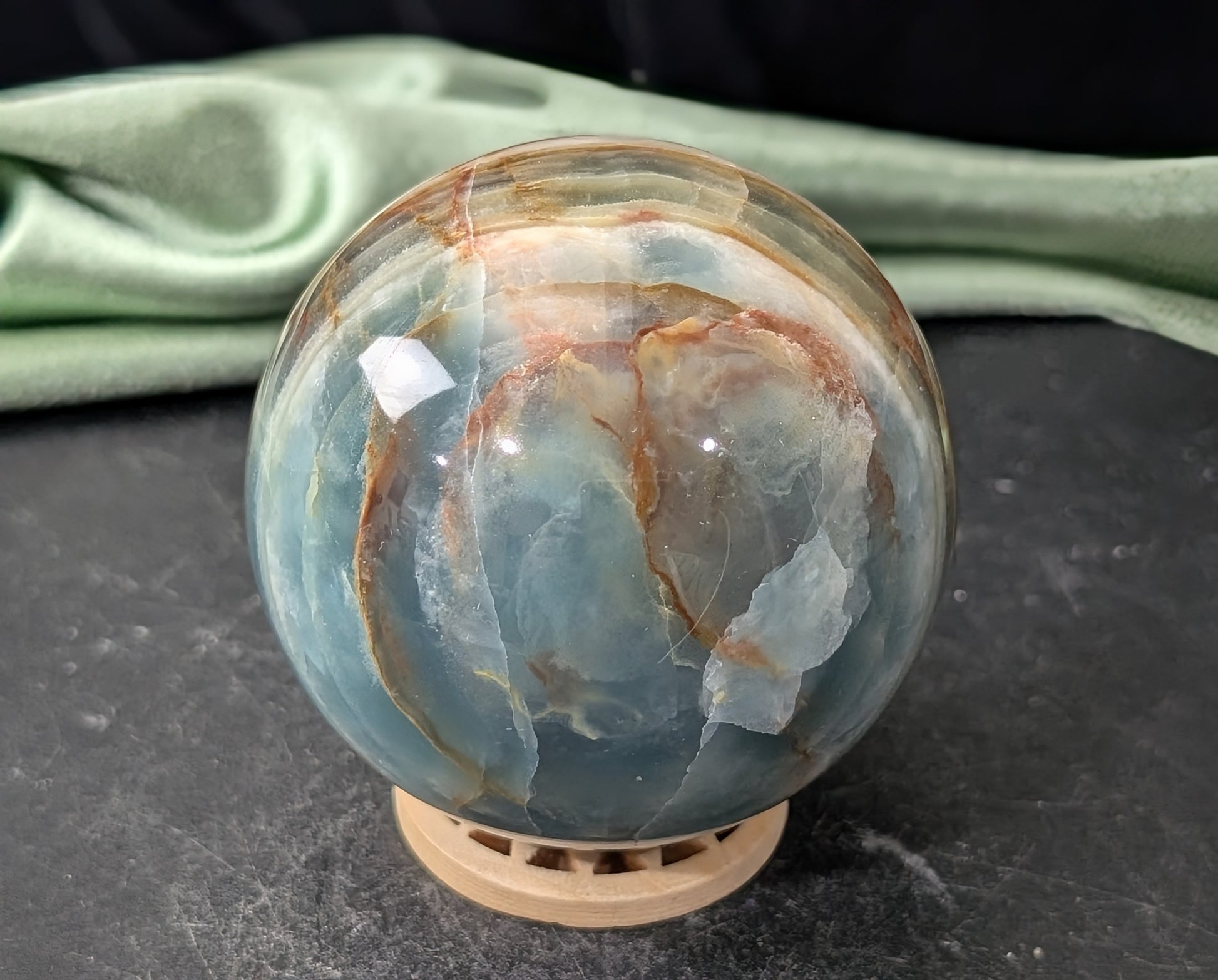 Blue Onyx Sphere