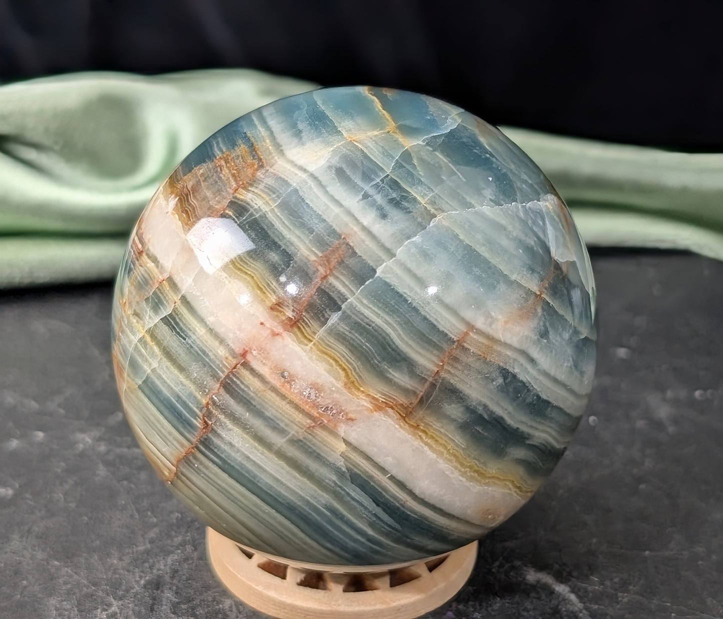 Blue Onyx Sphere