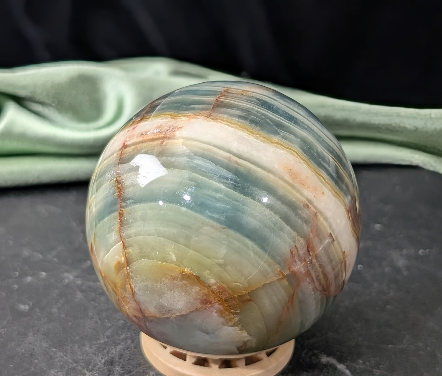 Blue Onyx Sphere