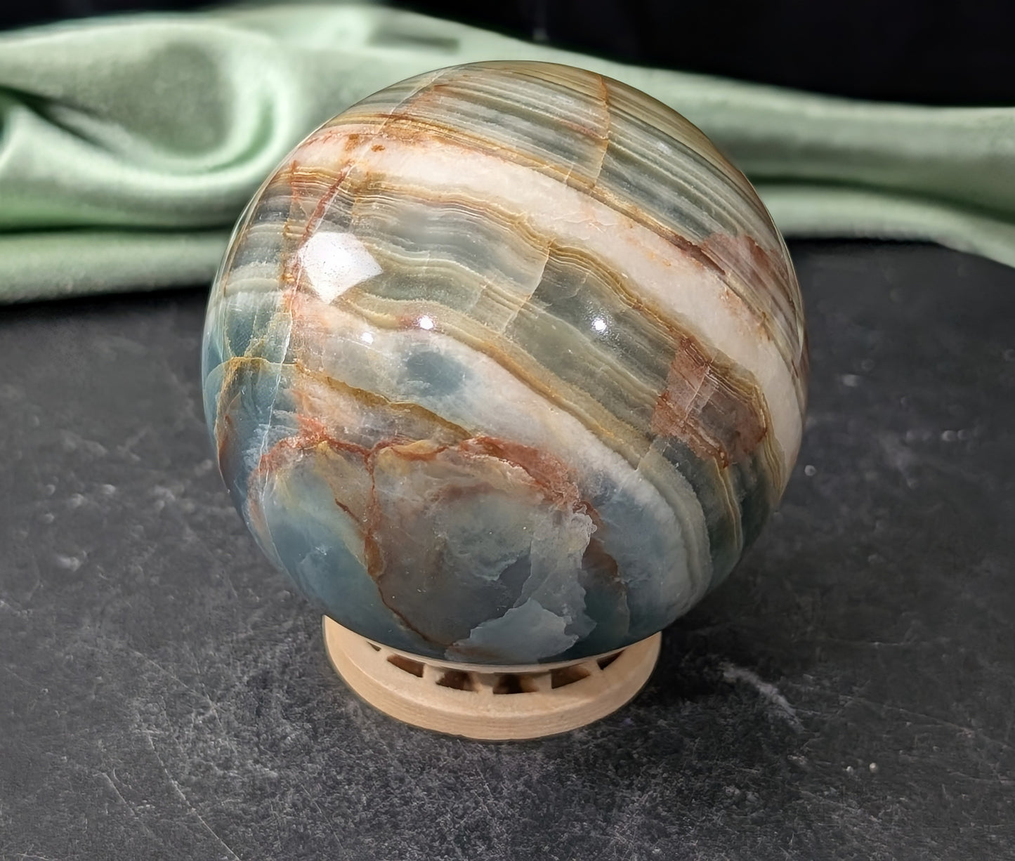 Blue Onyx Sphere
