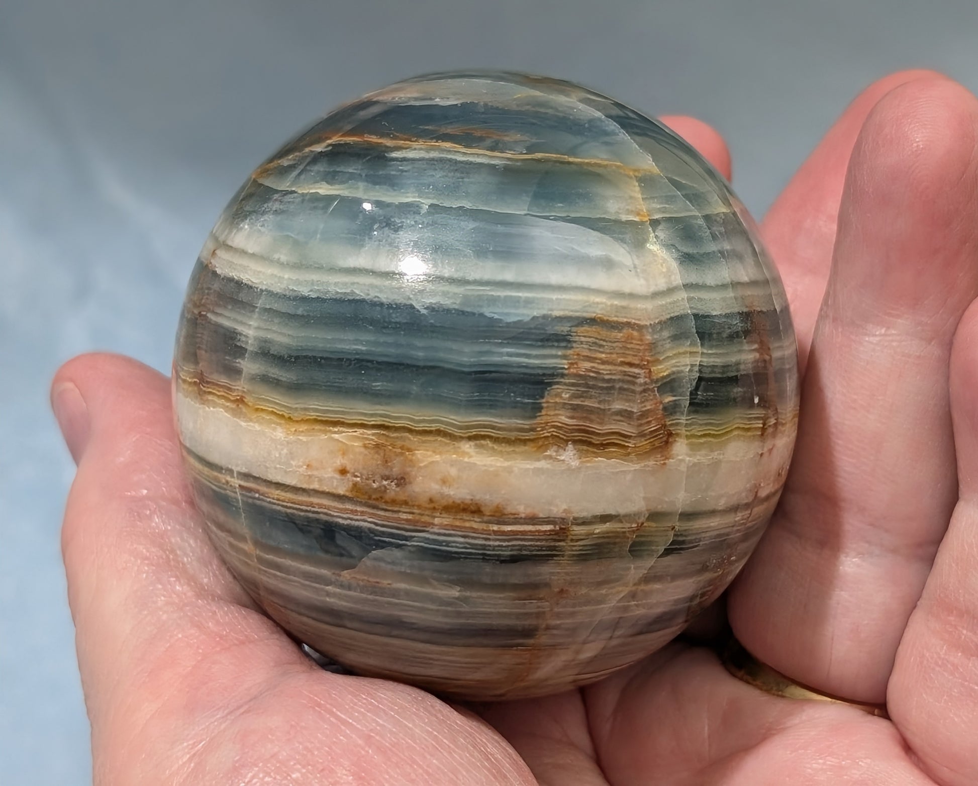 Blue Onyx Sphere