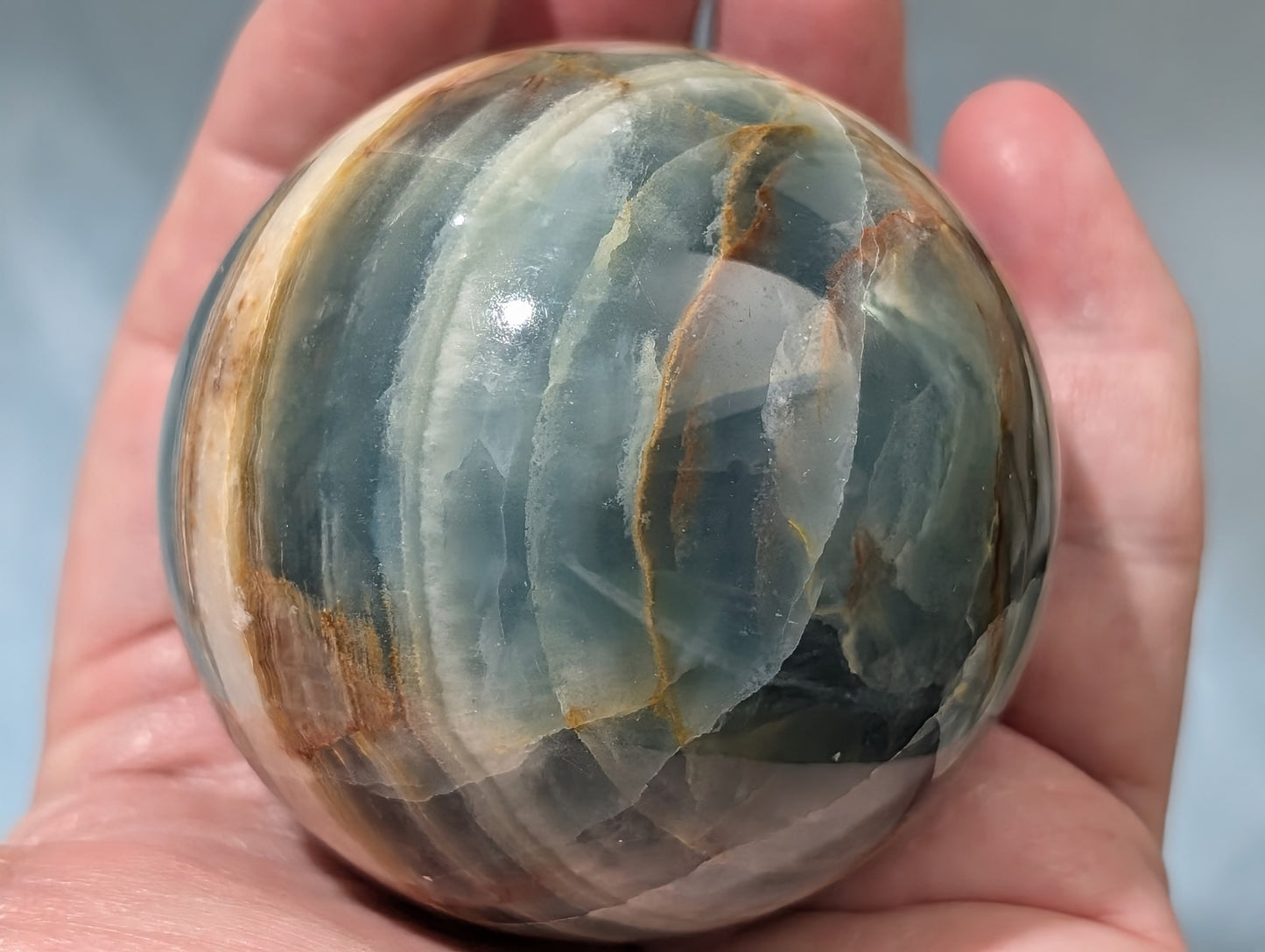 Blue Onyx Sphere