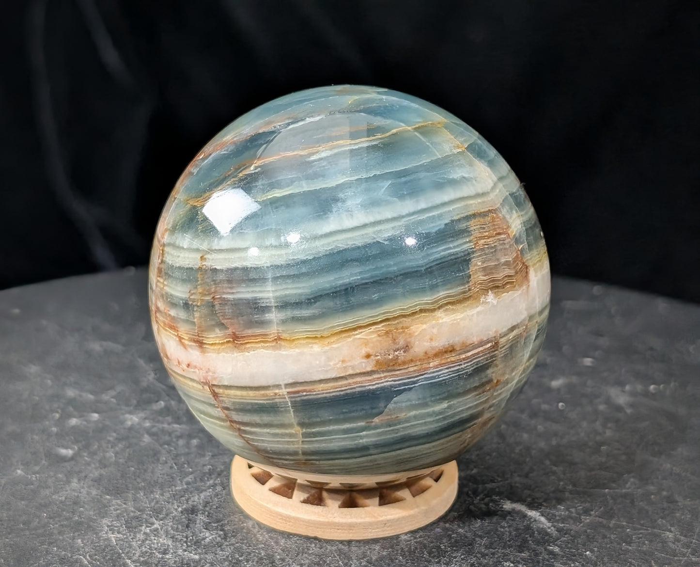 Blue Onyx Sphere