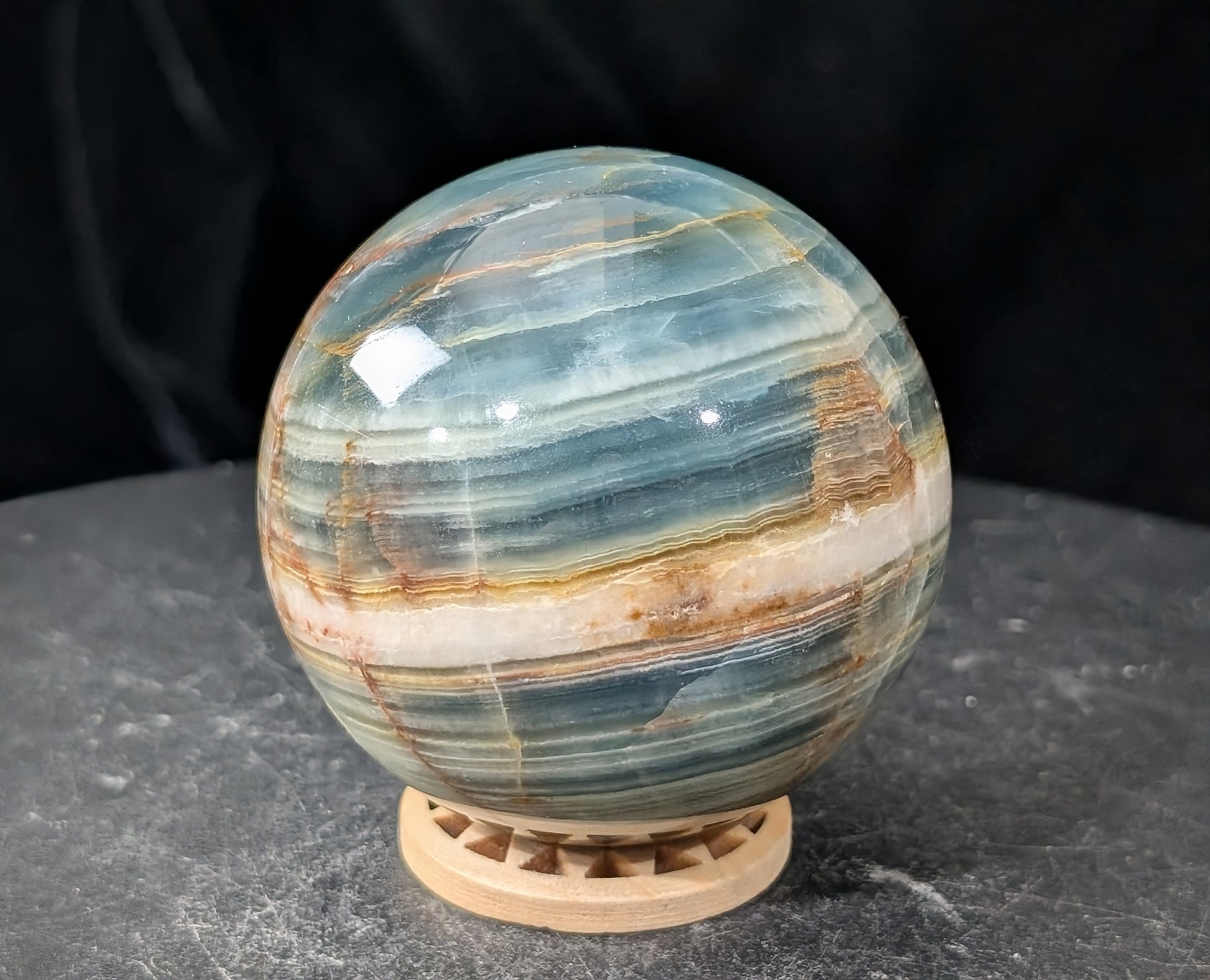 Blue Onyx Sphere