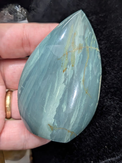 Blue Polychrome Jasper Freeform Flame 1F