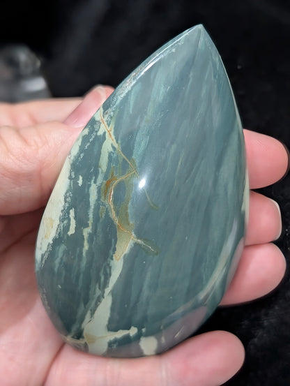 Blue Polychrome Jasper Freeform Flame 1G