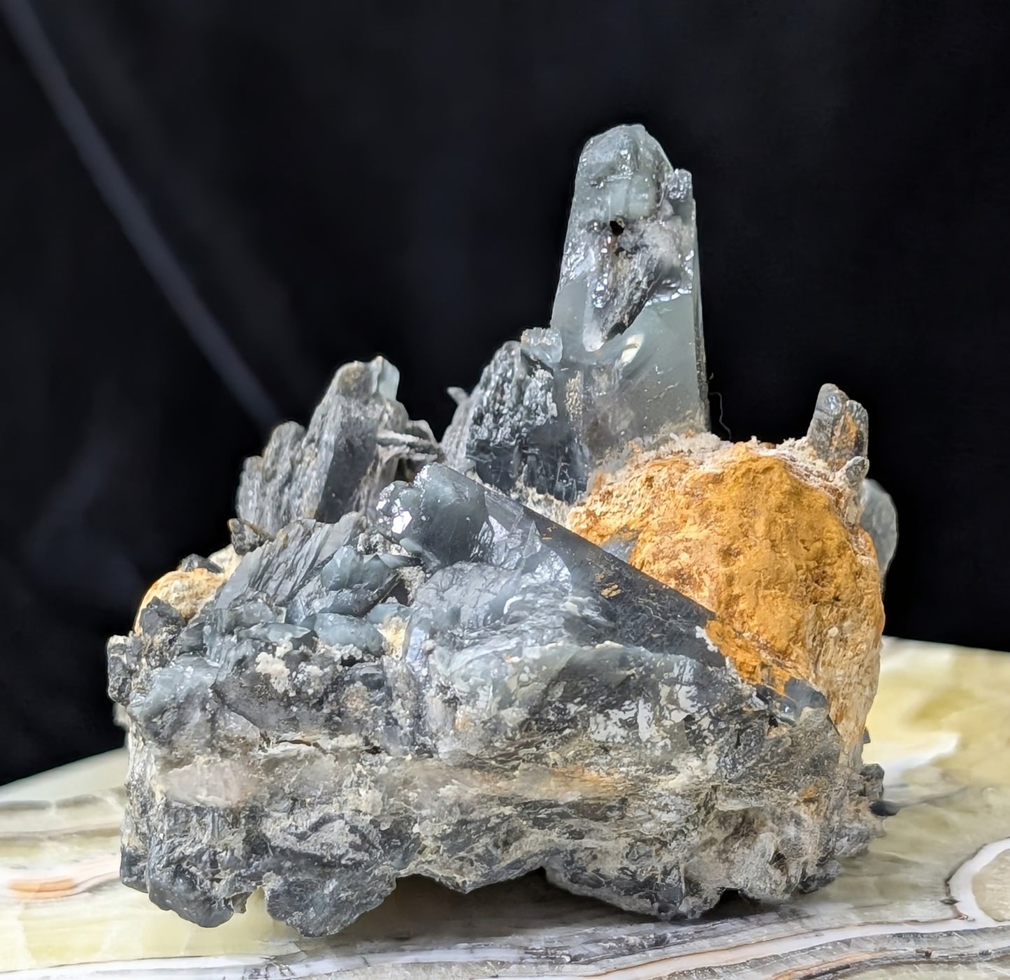 Blue Smoky Quartz Specimen