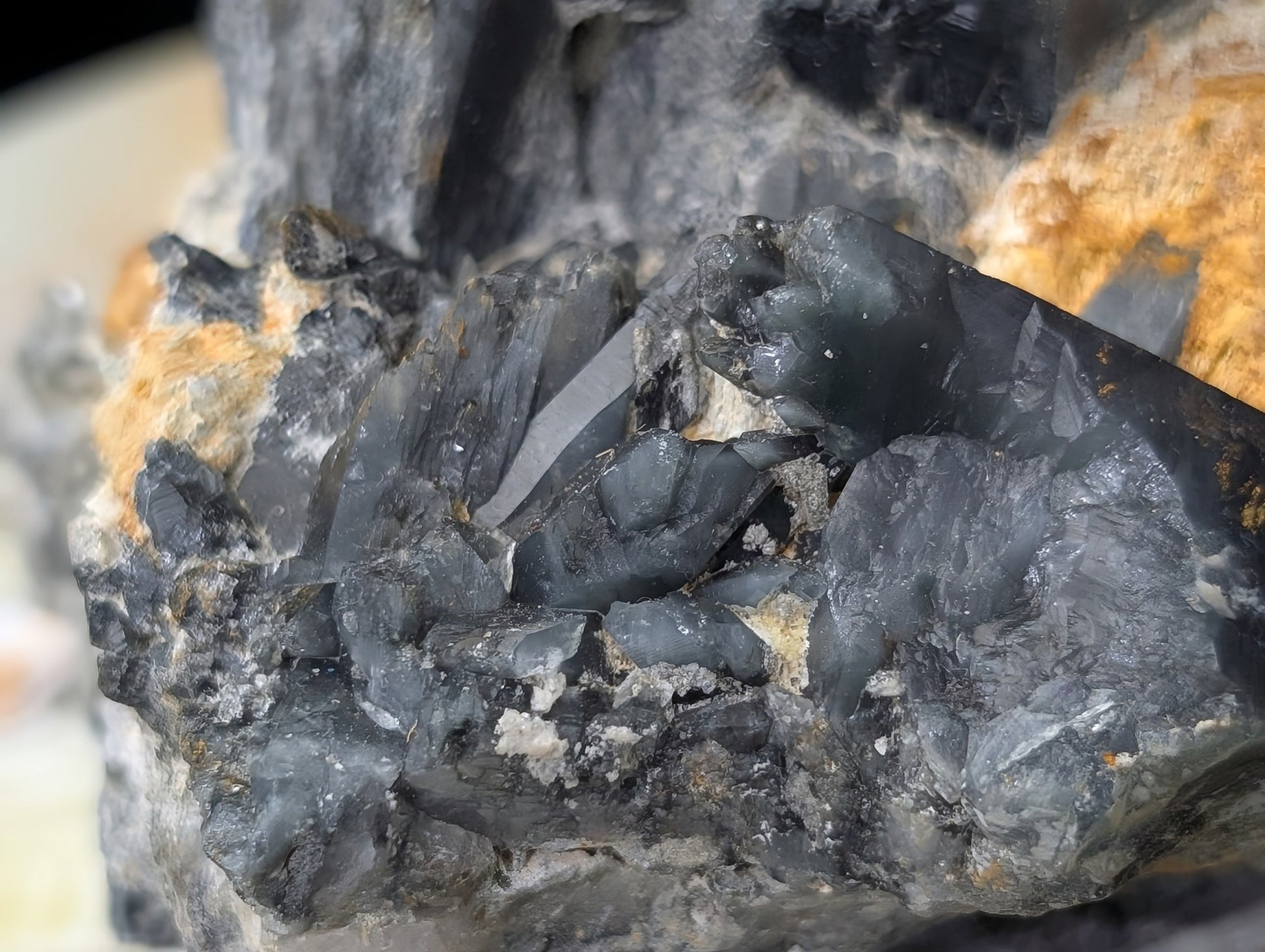 Blue Smoky Quartz Specimen