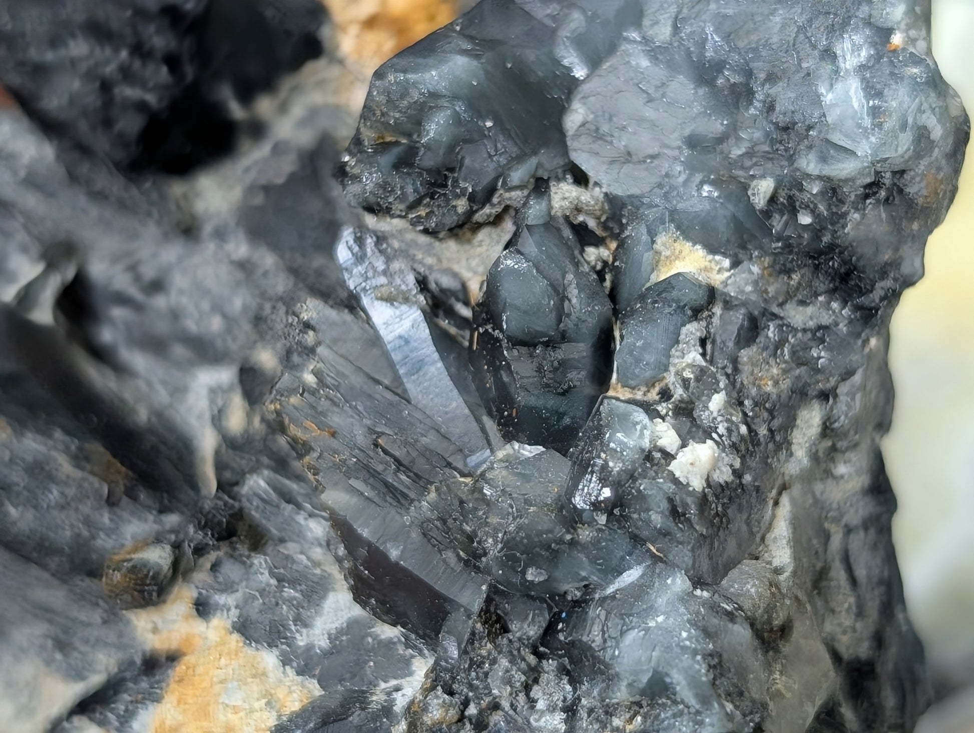 Blue Smoky Quartz Specimen