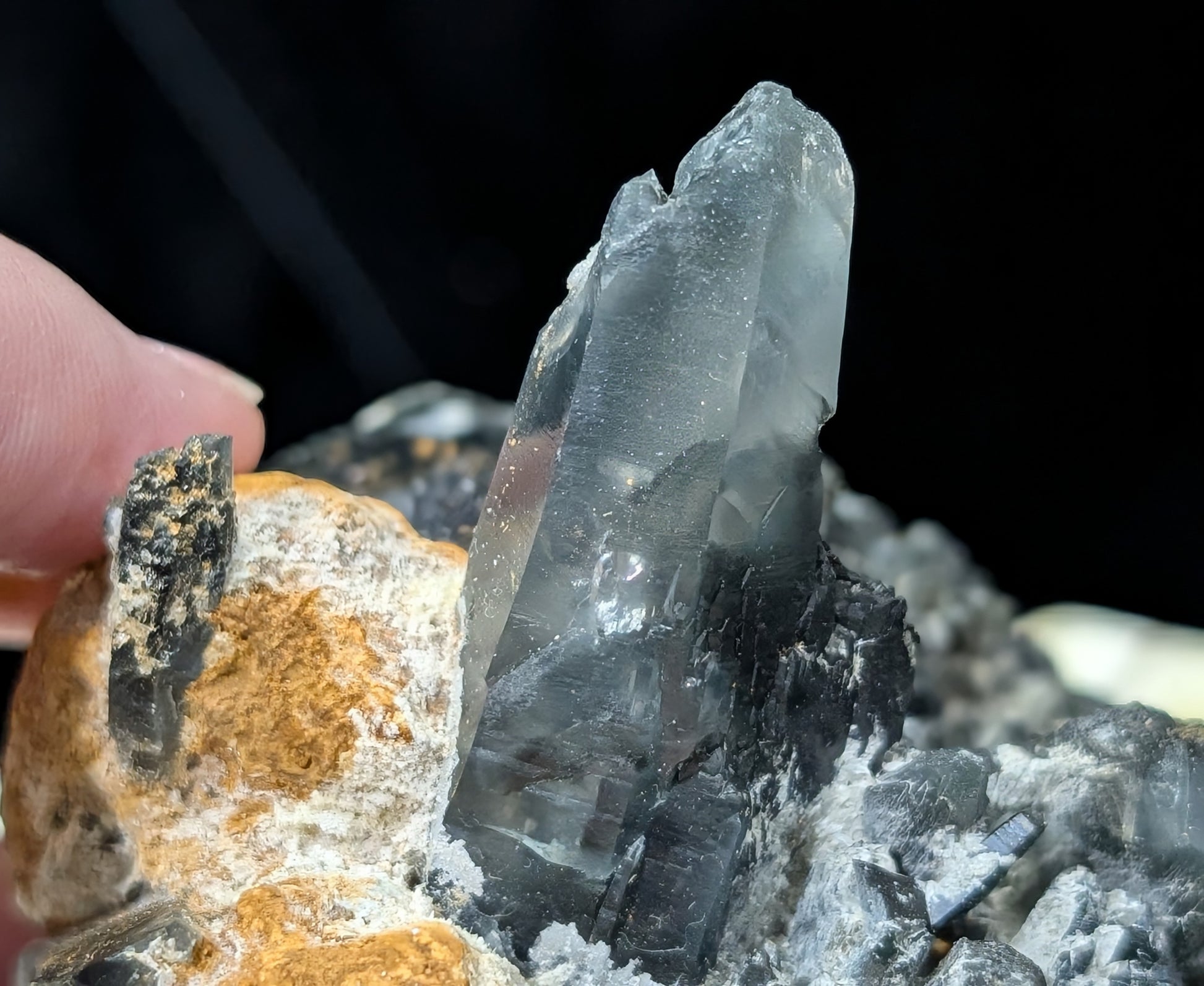 Blue Smoky Quartz Specimen