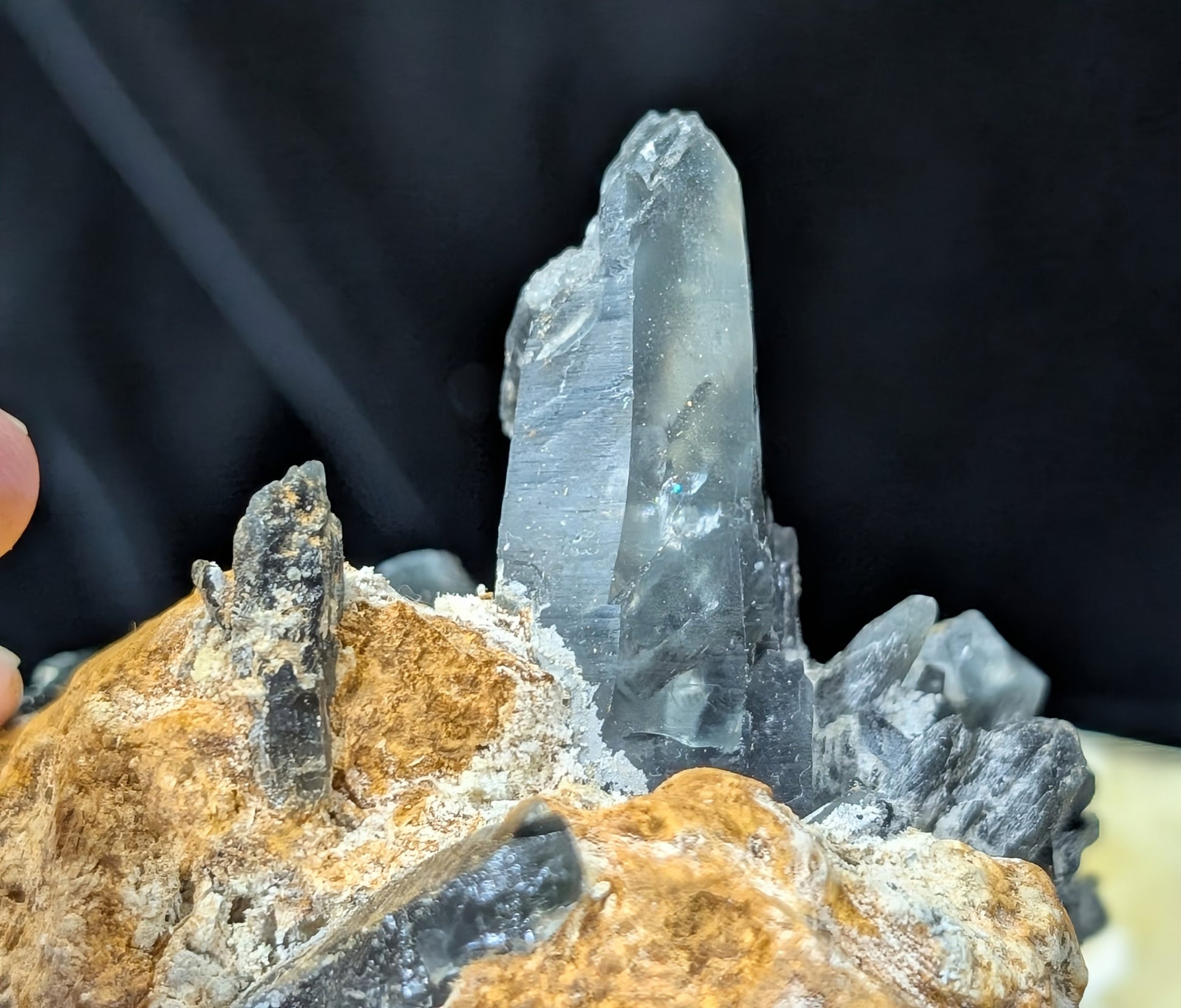 Blue Smoky Quartz Specimen