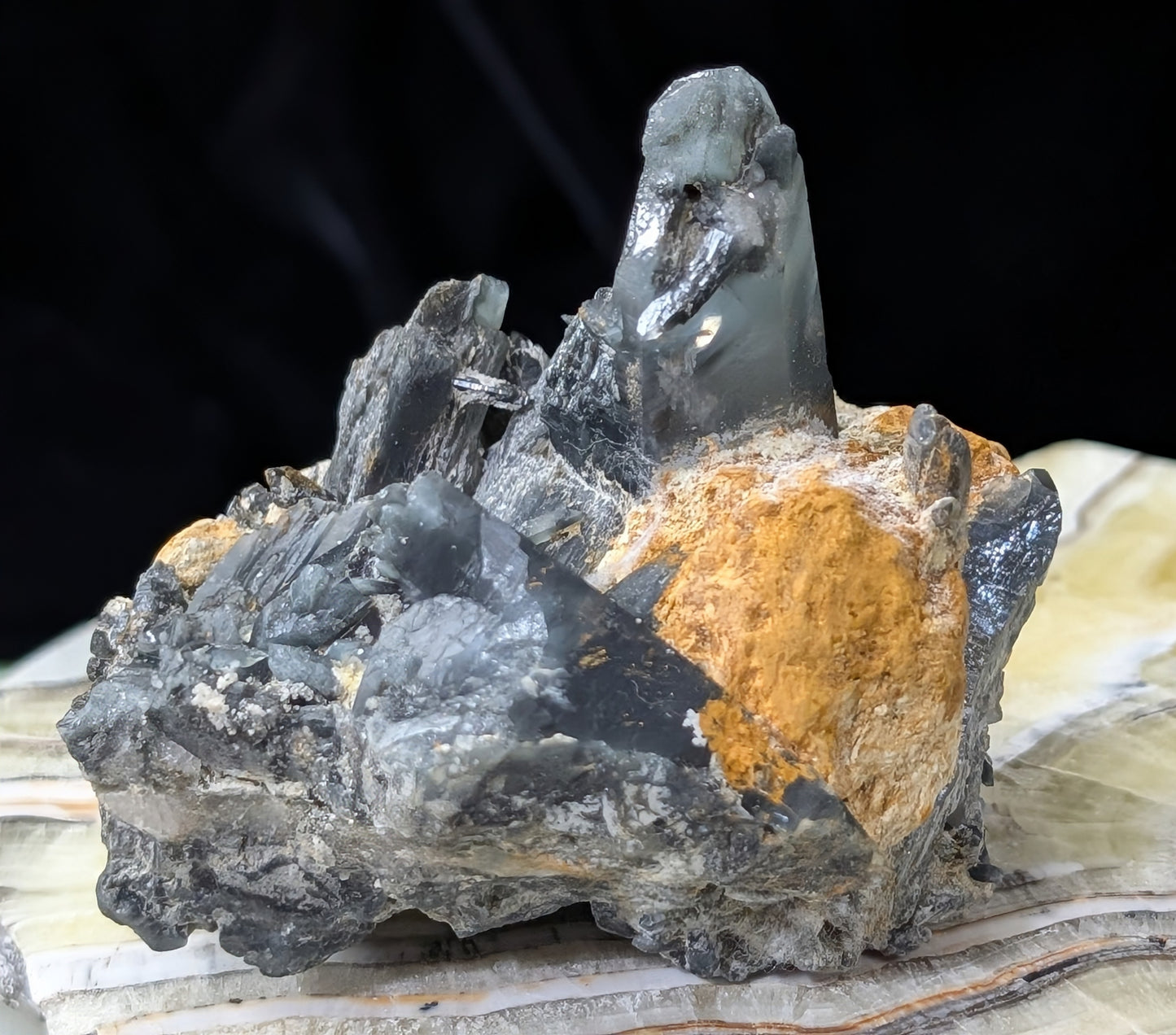 Blue Smoky Quartz Specimen