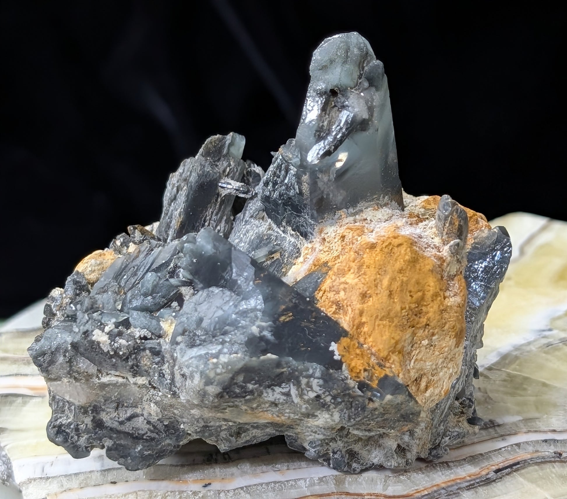 Blue Smoky Quartz Specimen