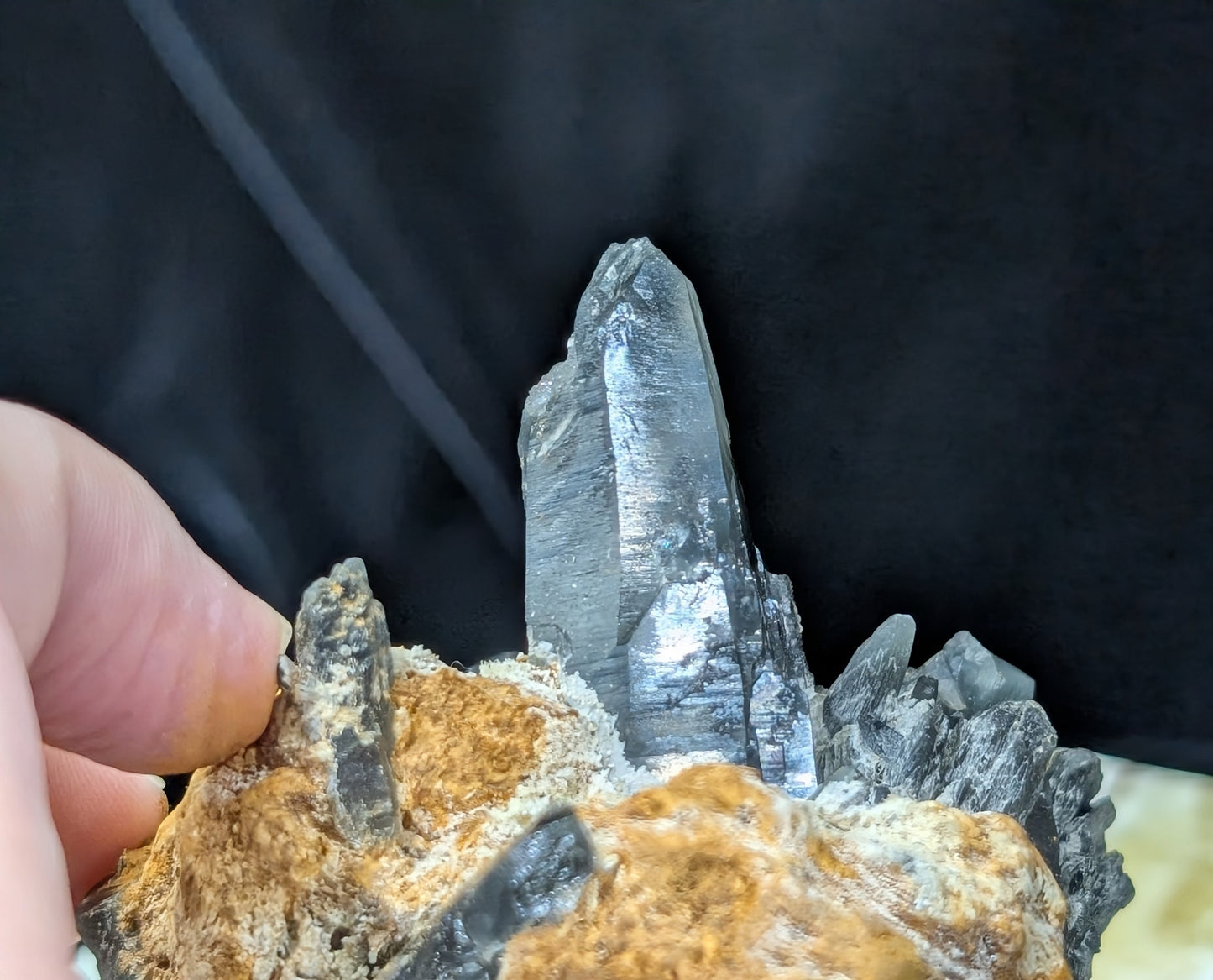 Blue Smoky Quartz Specimen