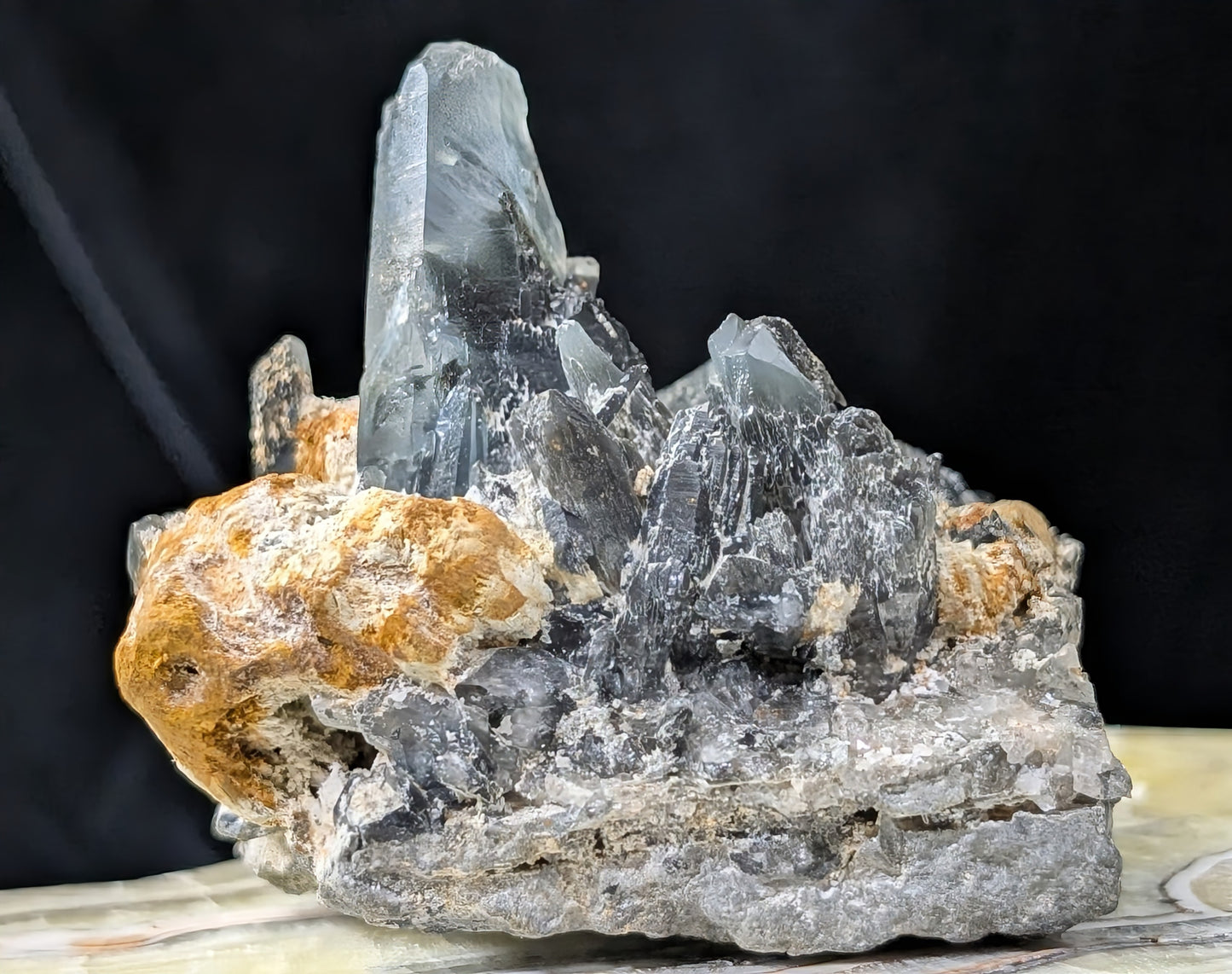 Blue Smoky Quartz Specimen