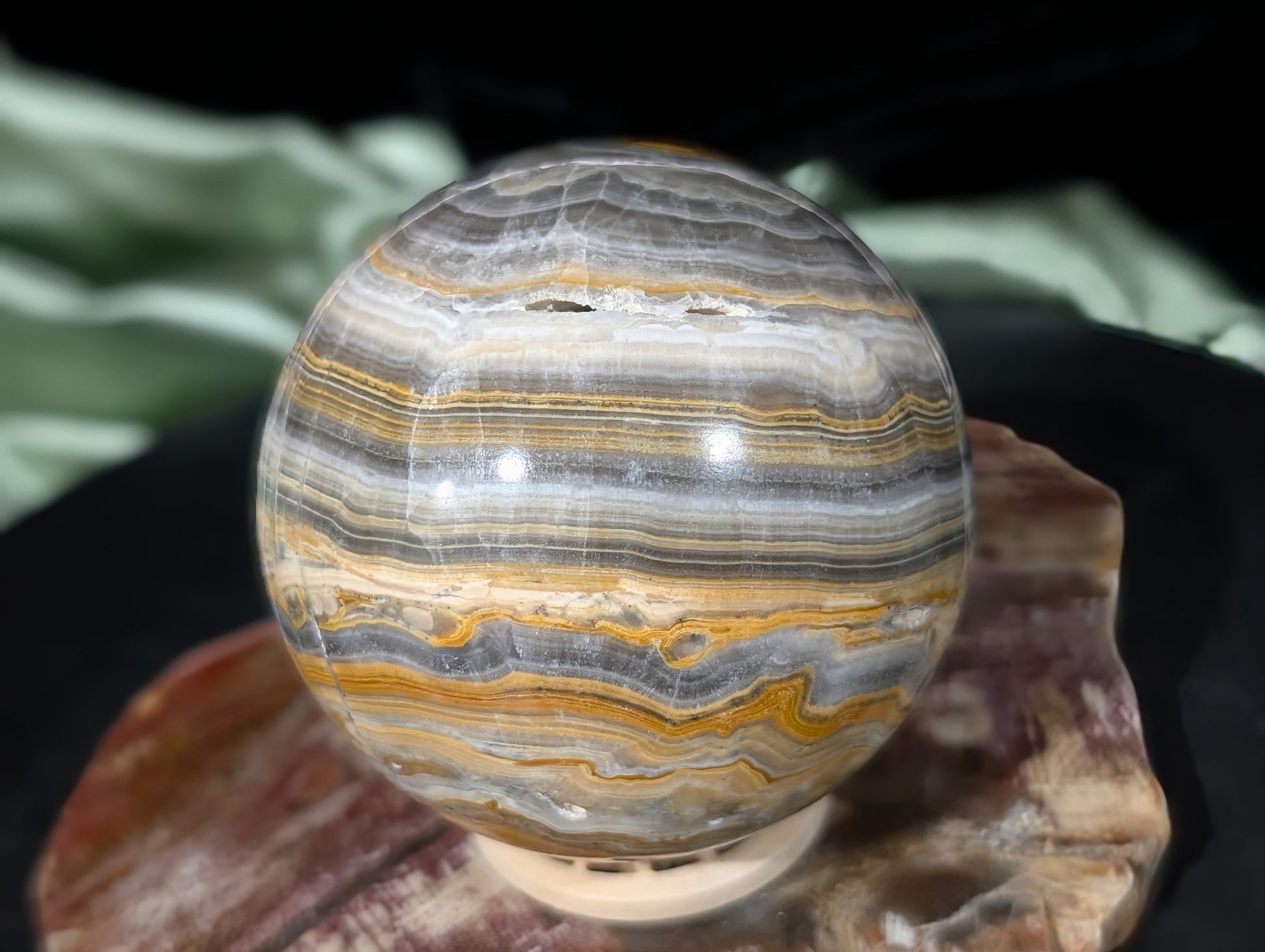 Bumblebee Jasper Sphere