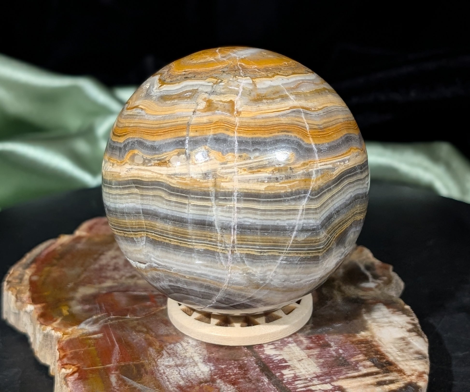 Bumblebee Jasper Sphere