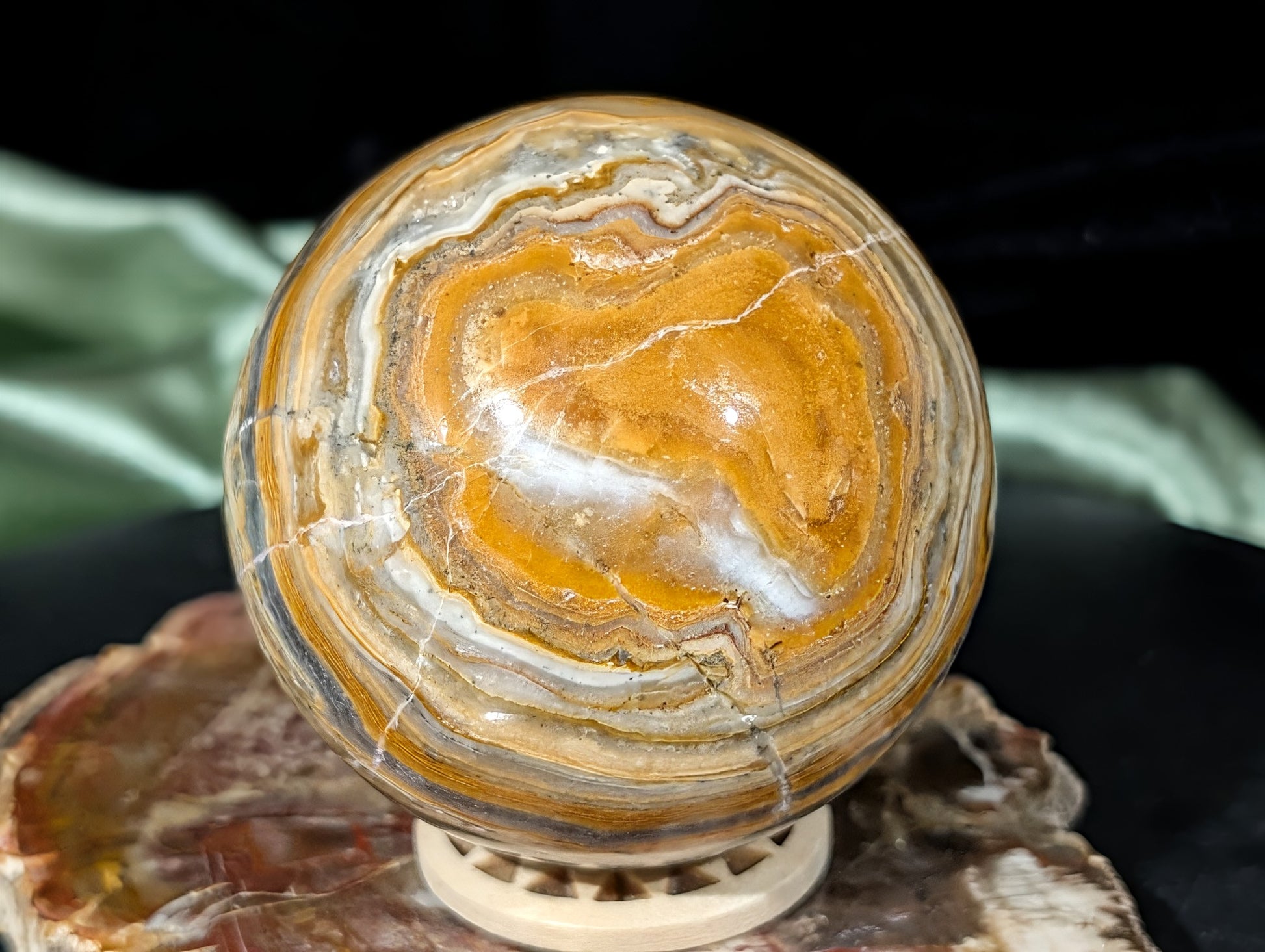 Bumblebee Jasper Sphere