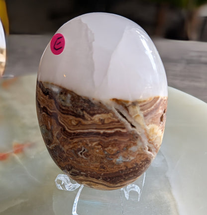 Bumblebee Jasper with Pink Mangano Palm Stone