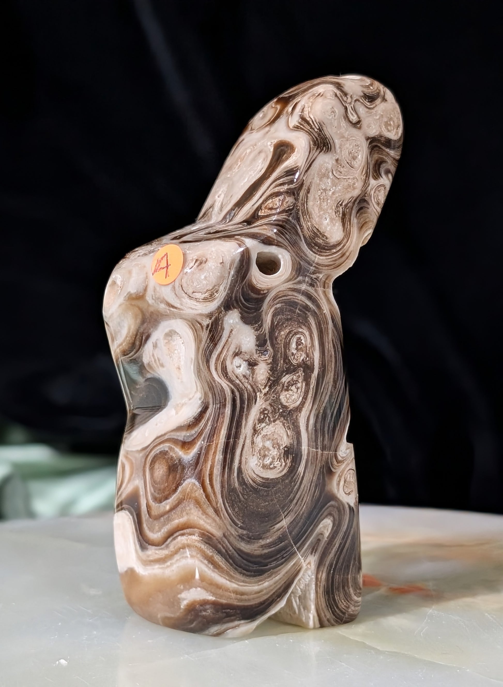 Bunny Shaped Chocolate Calcite Freeform