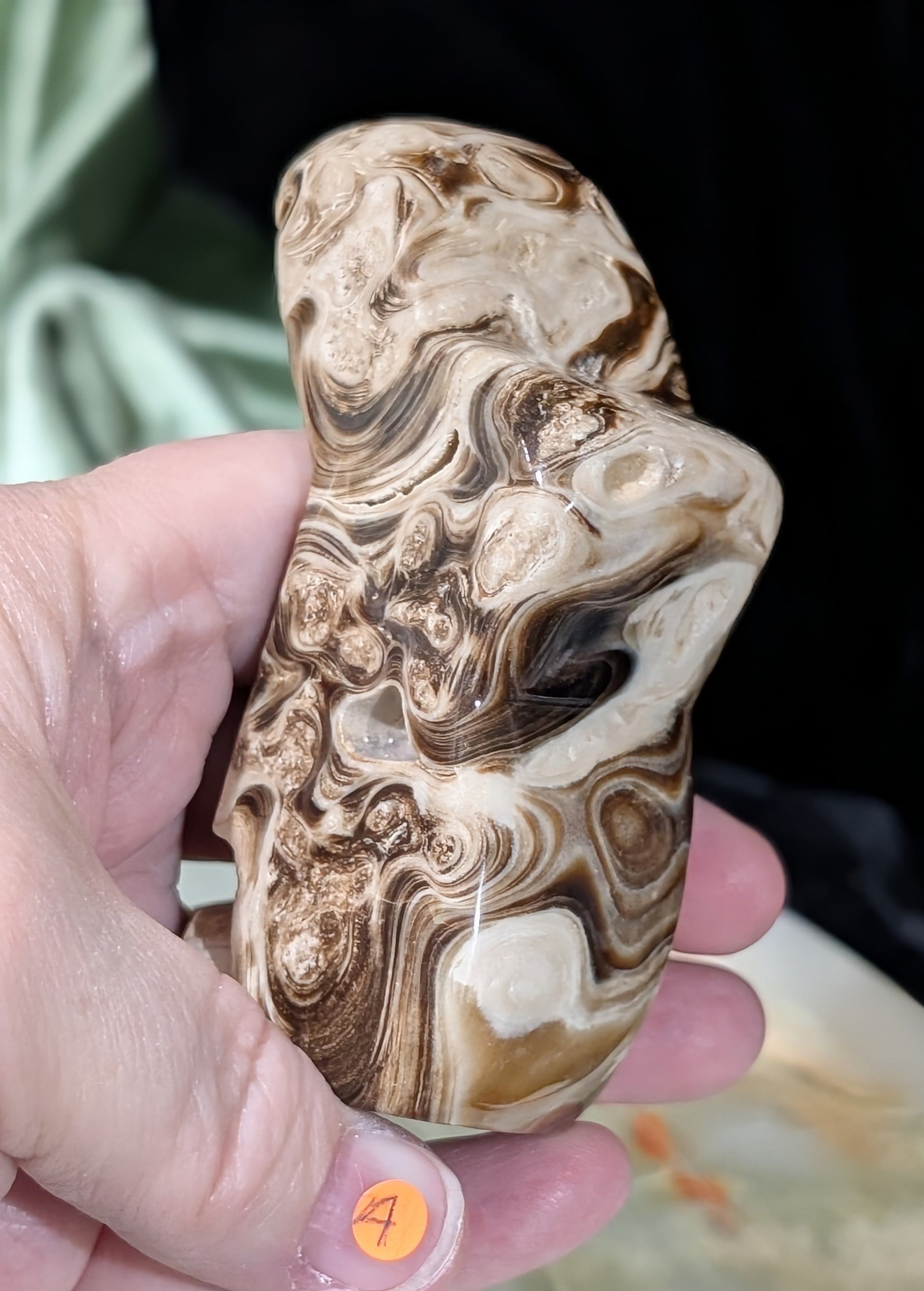 Bunny Shaped Chocolate Calcite Freeform