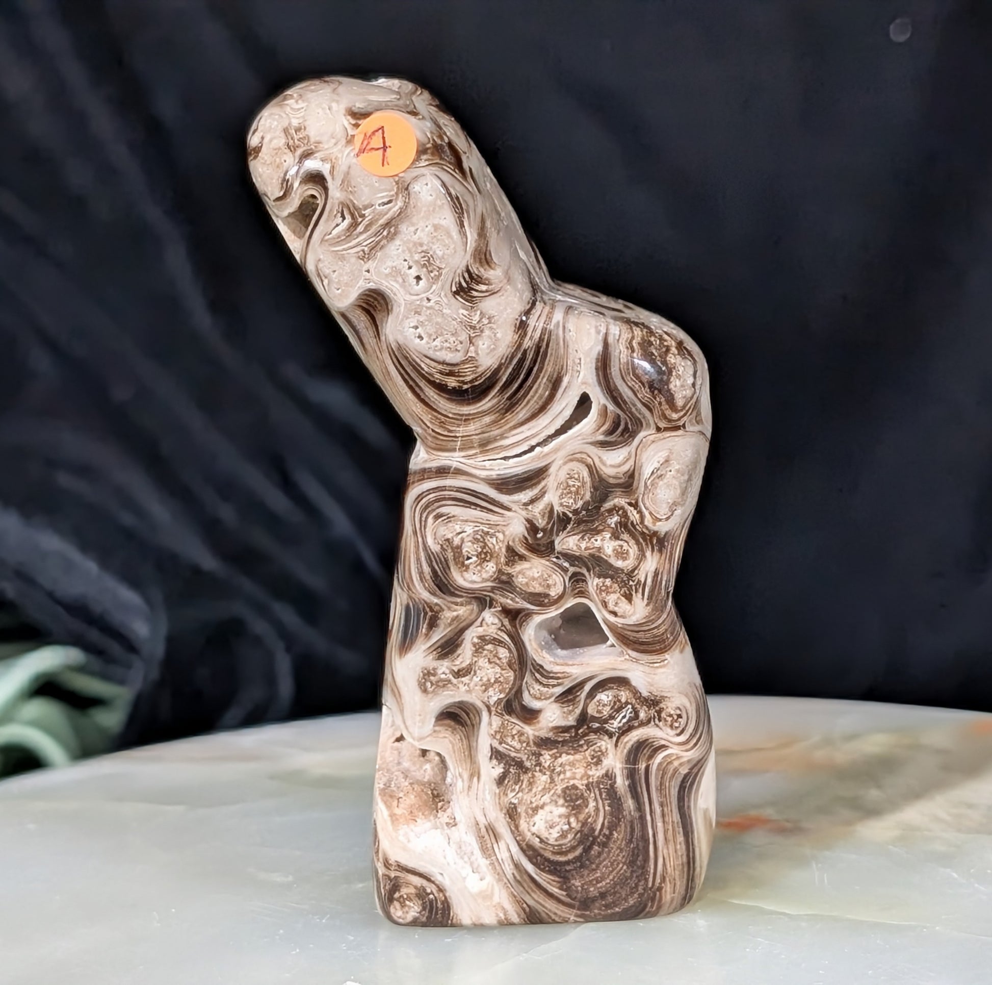 Bunny Shaped Chocolate Calcite Freeform