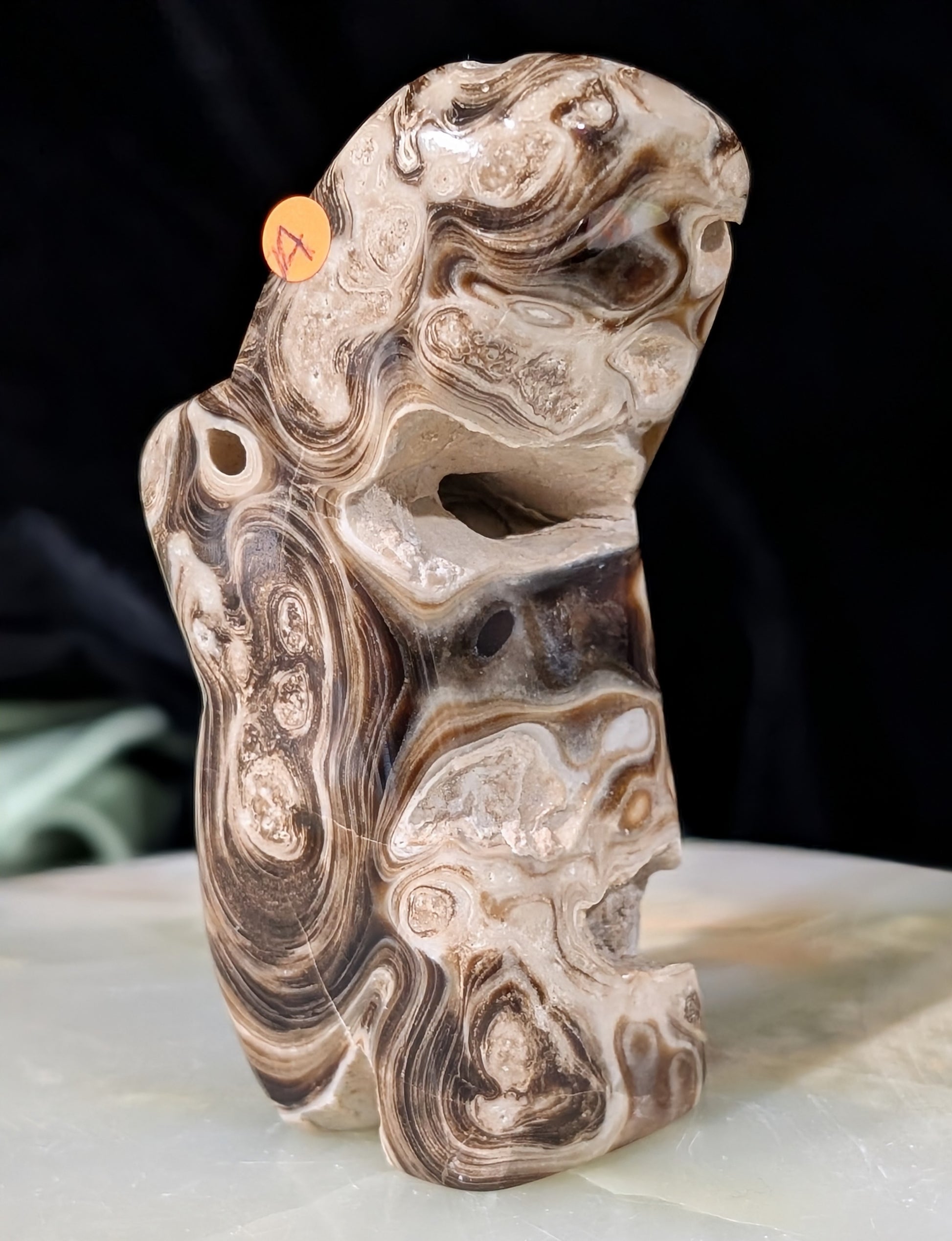 Bunny Shaped Chocolate Calcite Freeform