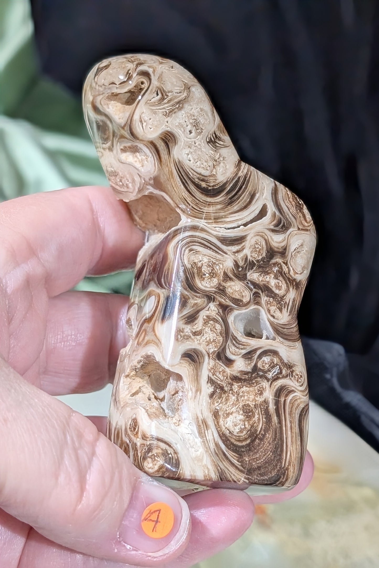 Bunny Shaped Chocolate Calcite Freeform