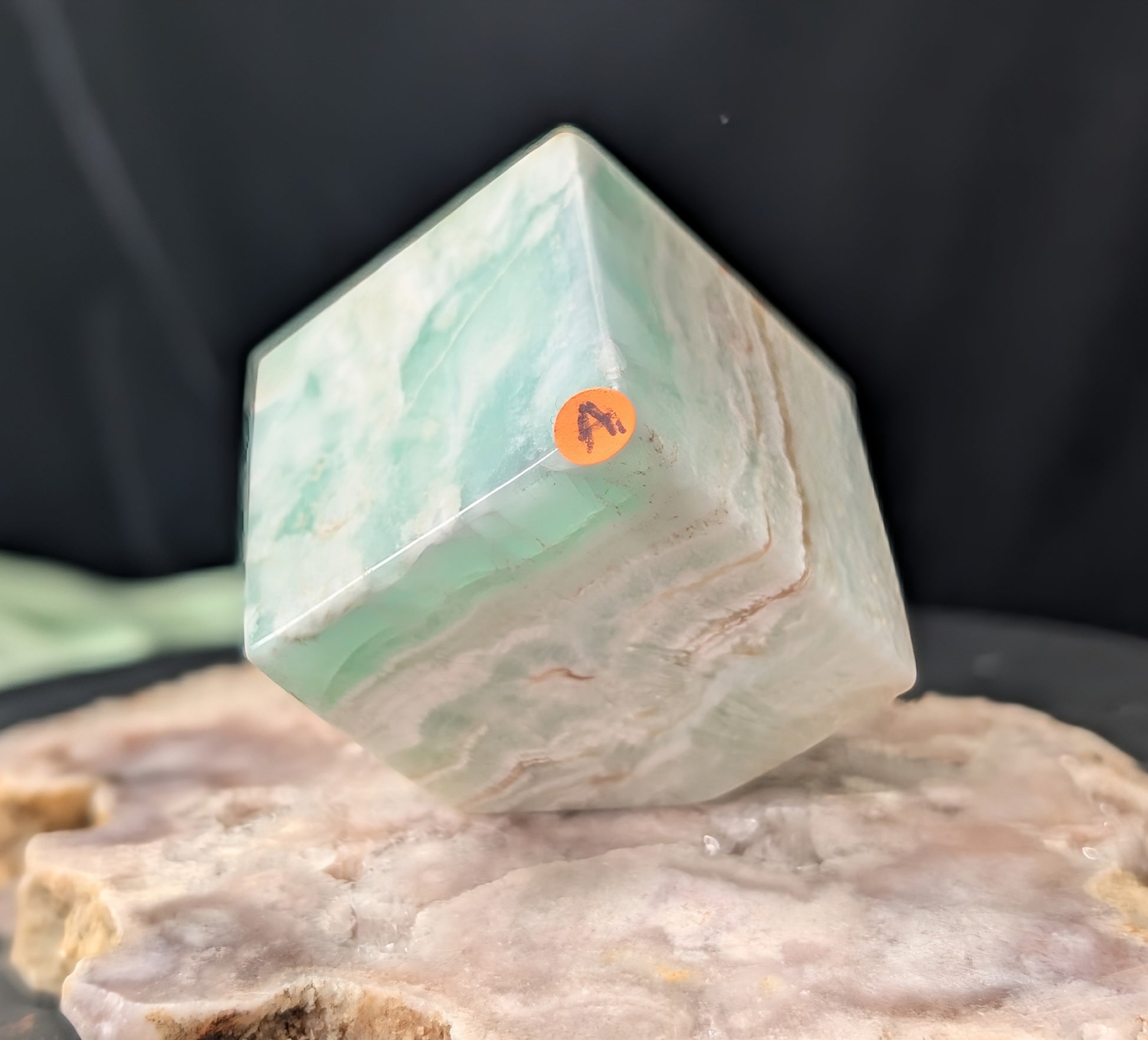 Caribbean Calcite Floating Cube