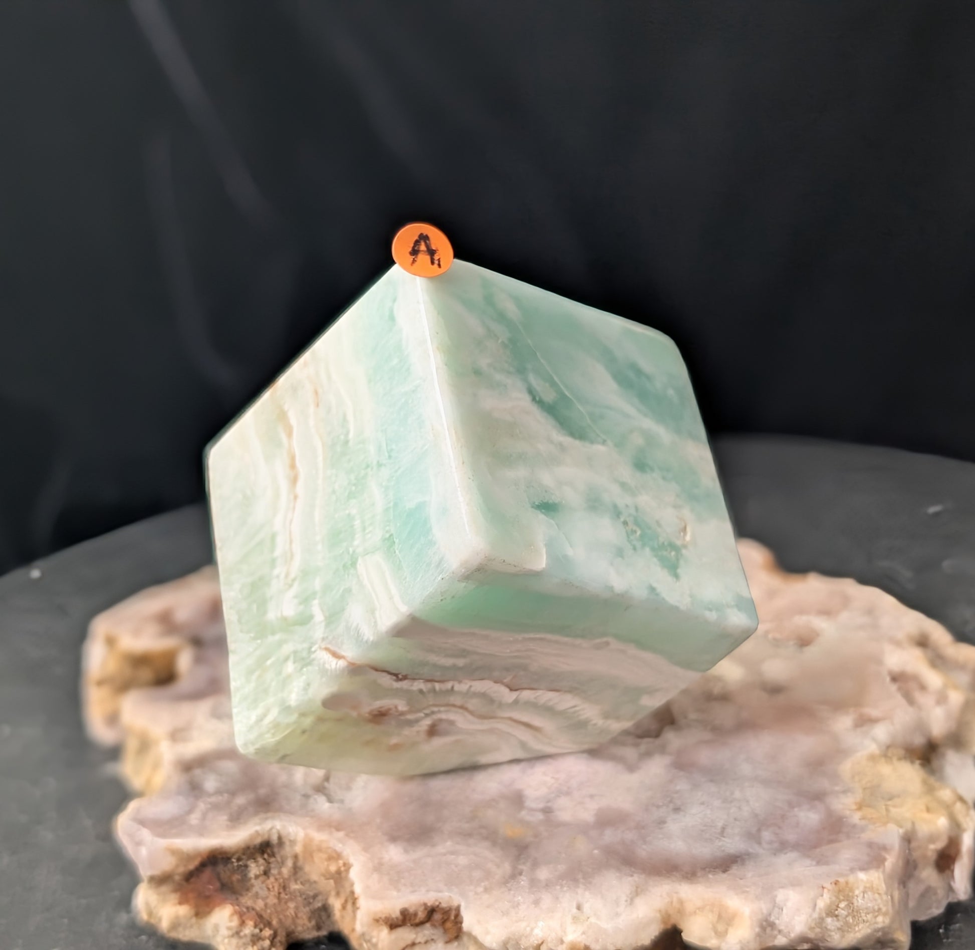 Caribbean Calcite Floating Cube