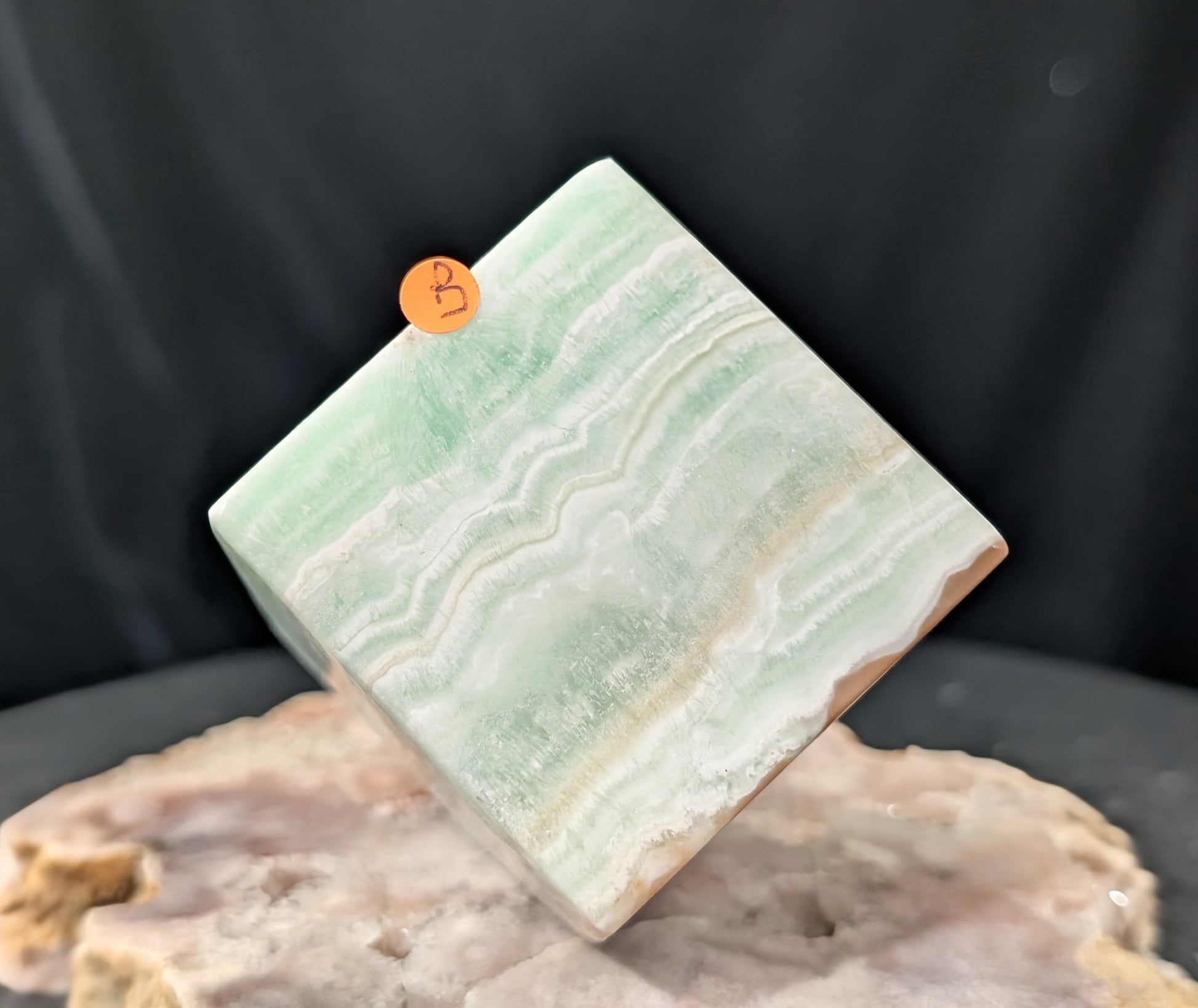 Caribbean Calcite Floating Cube