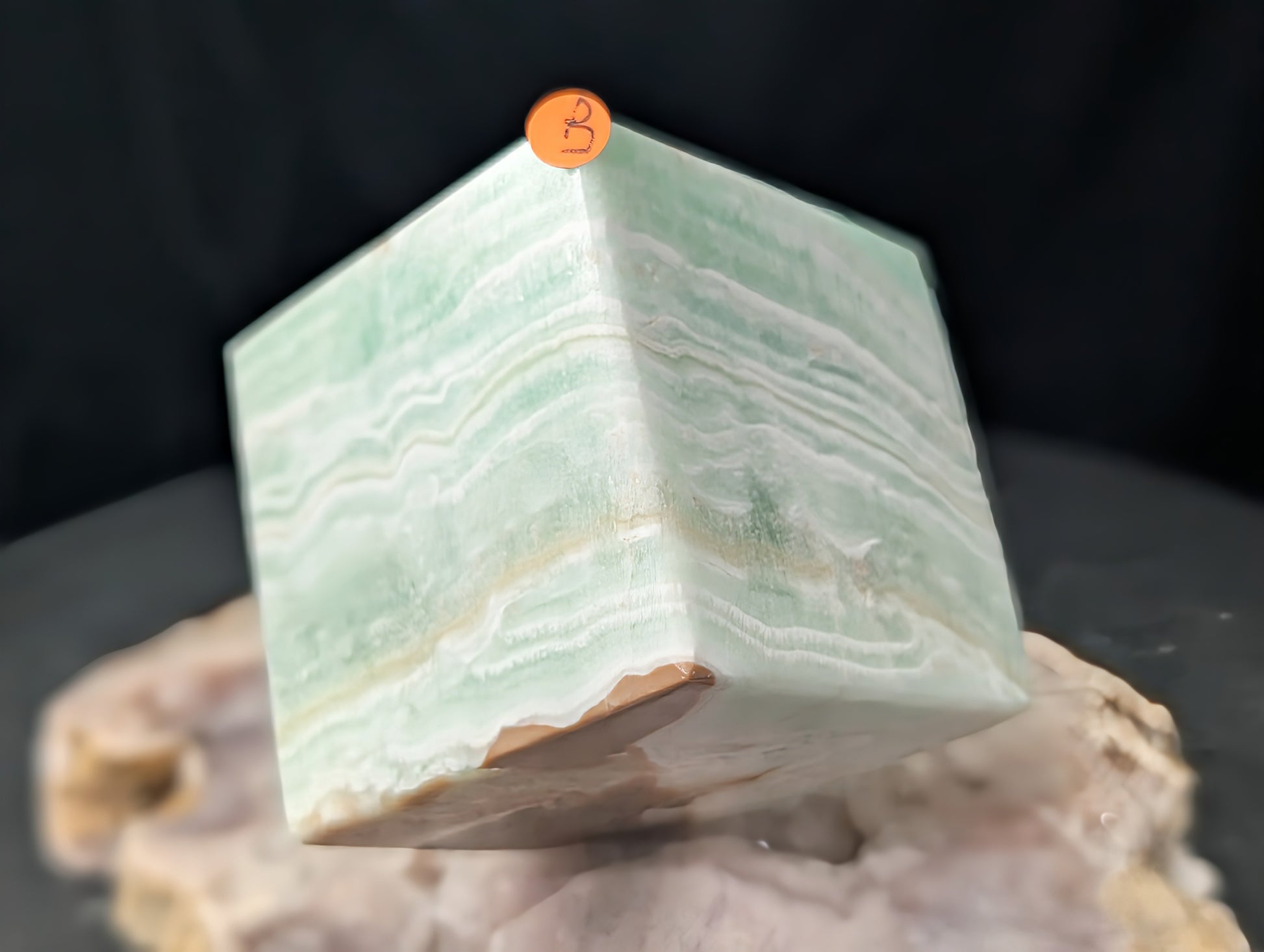 Caribbean Calcite Floating Cube