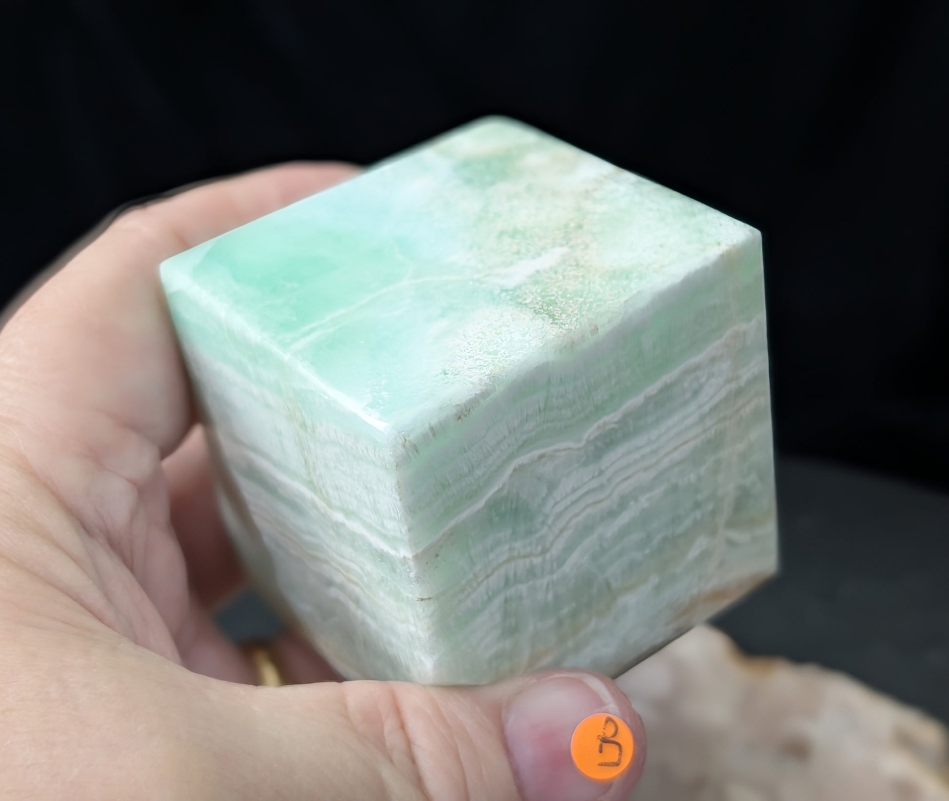 Caribbean Calcite Floating Cube