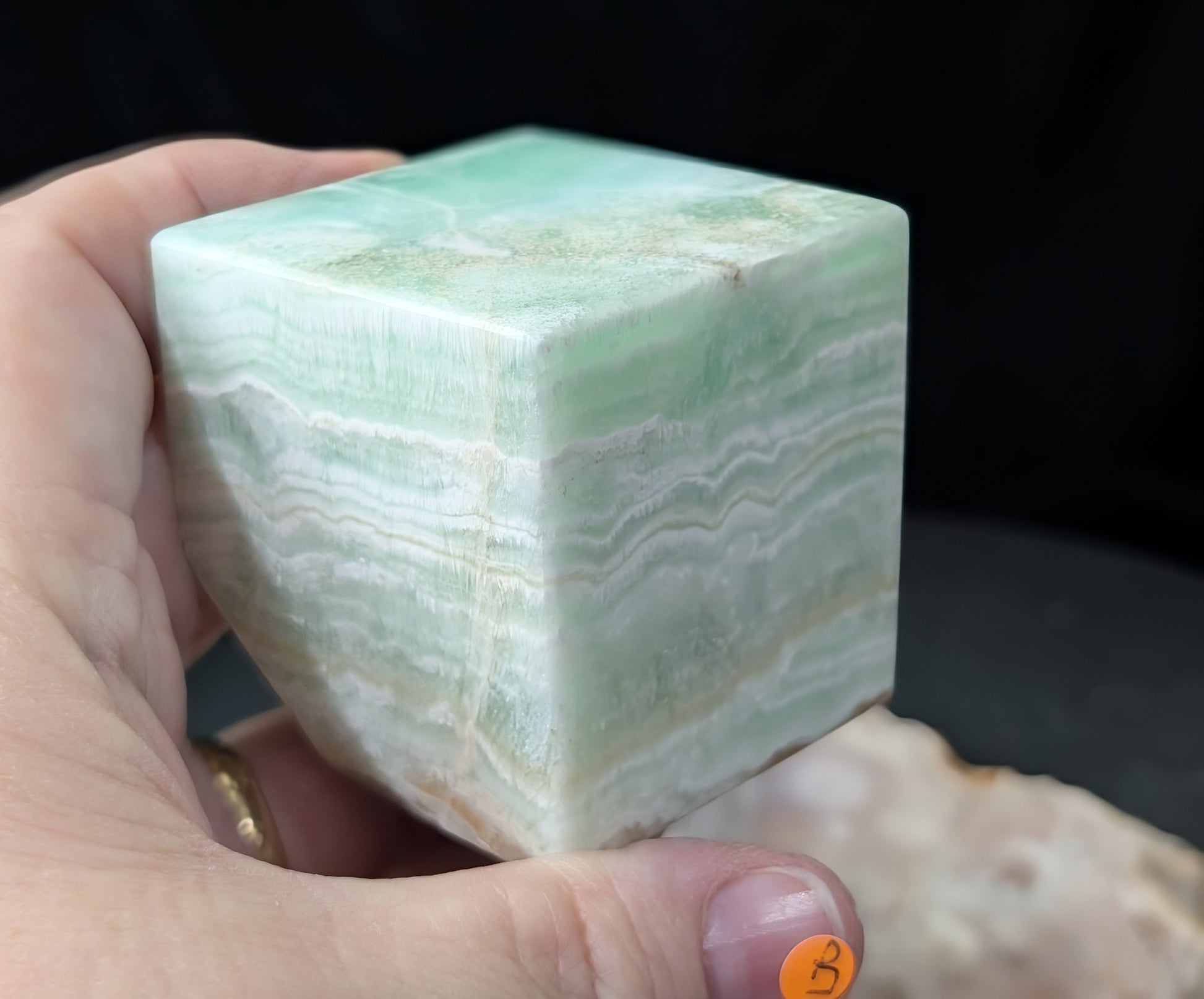 Caribbean Calcite Floating Cube