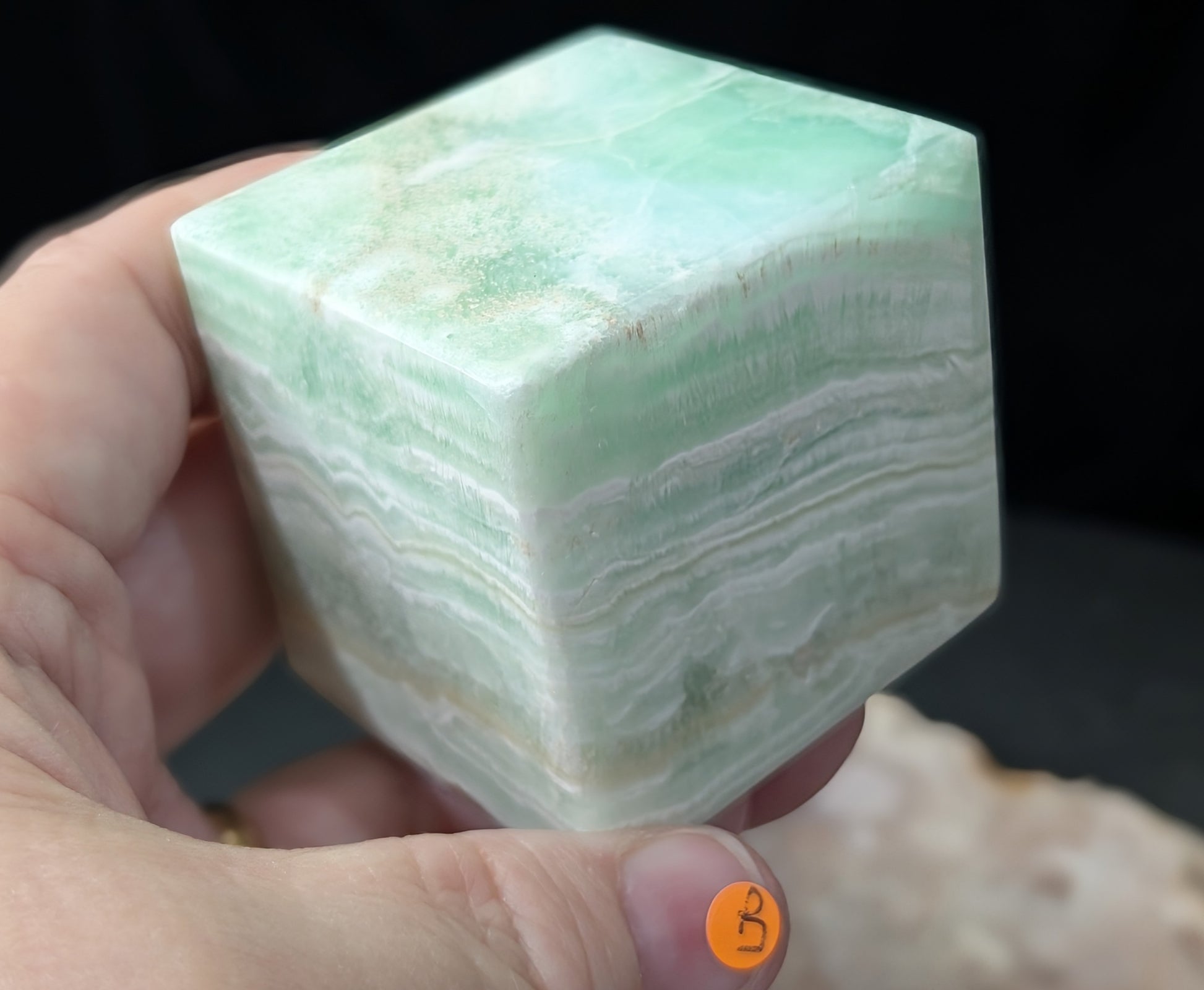 Caribbean Calcite Floating Cube