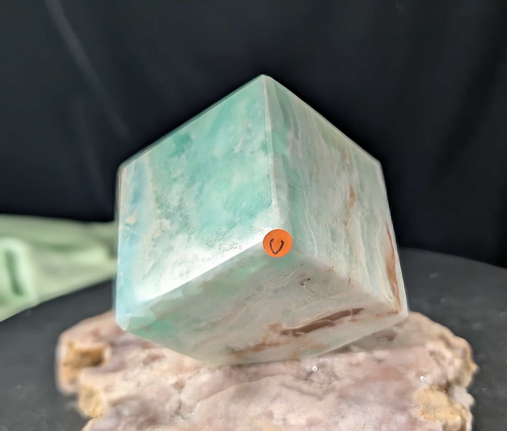 Caribbean Calcite Floating Cube